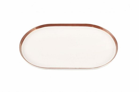Porland Chopin Bakır Kayık Tabak 32 cm 04ALM007824 - 2