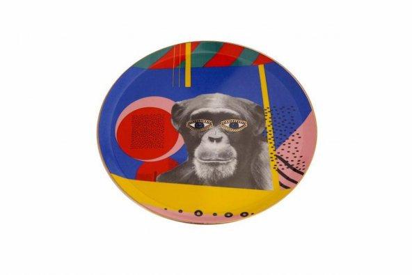 Porland Wild Life Monkey Düz Tabak 28 cm  04ALM005128 - Resim 2