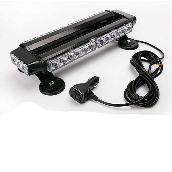 Çakar Lamba Çift Taraflı 30 Led Mavi-Kırmızı 38*16,5*7,5 Cm 12-24v / LAPA522 - 2