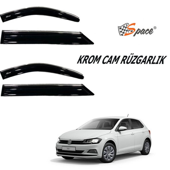 Krom cam rüzgarlığı Volkswagen POLO 2019-2021 / CARU408