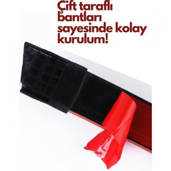 Karbon Desenli Ledli Spoiler Esnek Ledli Spoiler Universal Karbon Işıklı - 3