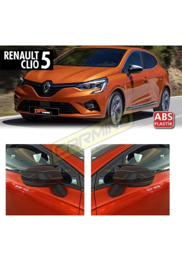 Renault Clio 5 Batman Yarasa Ayna Kapağı Piano Black 2019+
