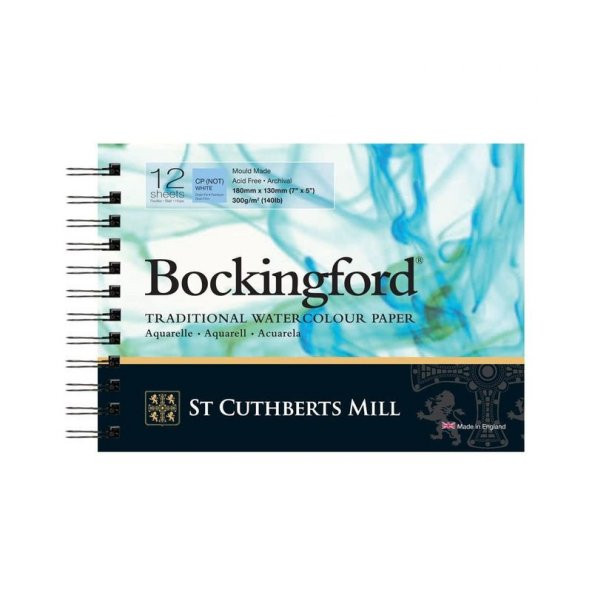 Bockingford Spiralli Suluboya Defteri Cold Pres 300 gr 180x130mm 12 yp