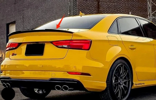 Audi A3 SD USA 2015+  Boyalı Spoiler