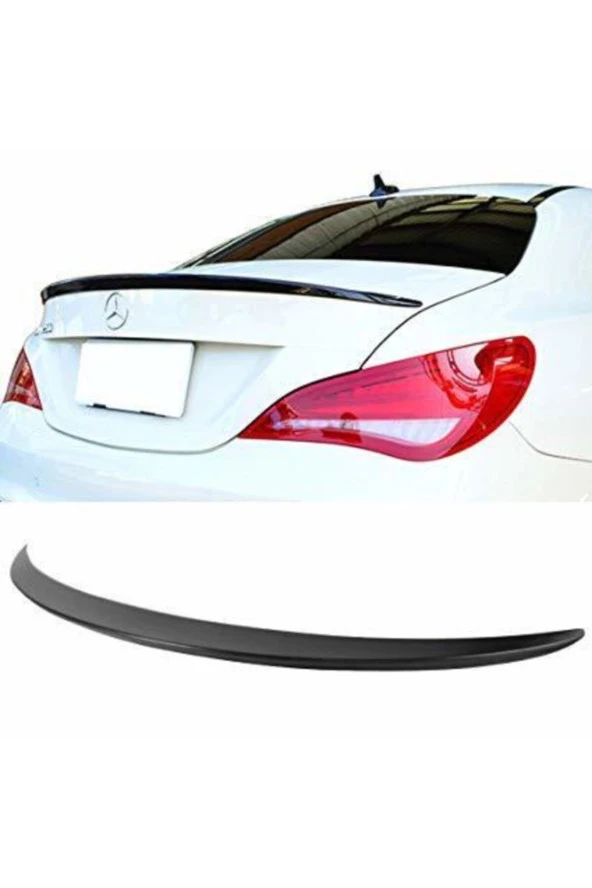 Mercedes Cla Bagaj Üstü Spoiler W117 Piano Black Boyalı