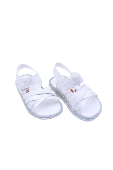 Papuç Sepeti Arzen-2876 Kız Bebek Ortopedik Sandalet - Resim 3