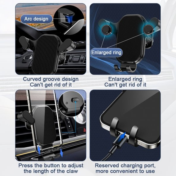 Ergonomik 360 derece dönebilen telefon tutacağı  / SYTE185 - 2