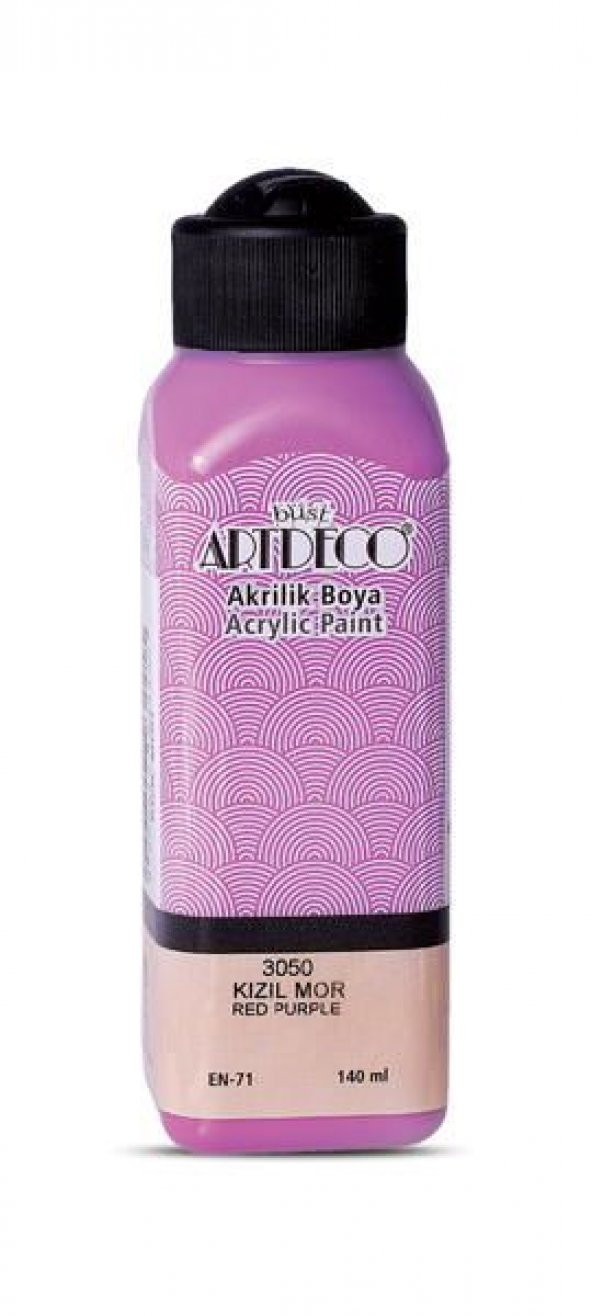 Artdeco Akrilik Boya 140 ml. 3050 KIZIL MOR