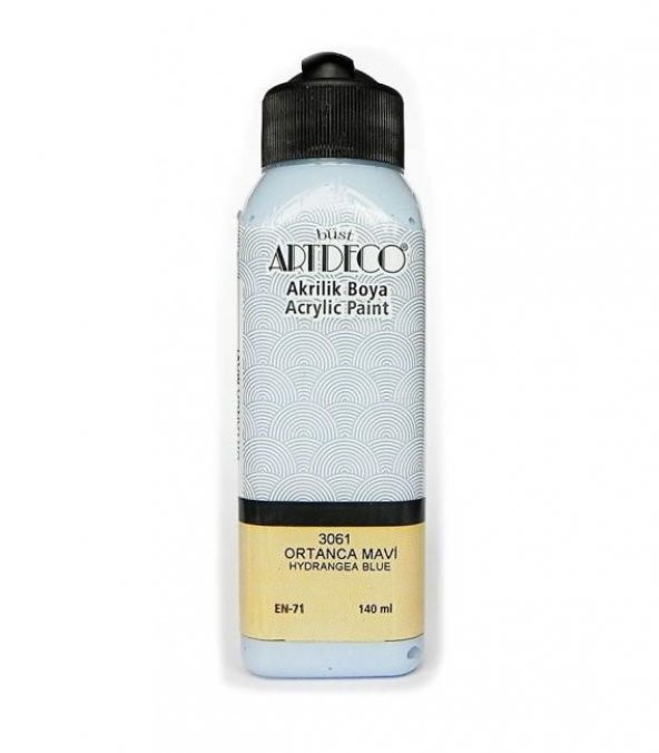 Artdeco Akrilik Boya 140 ml. 3061 ORTANCA MAVİ