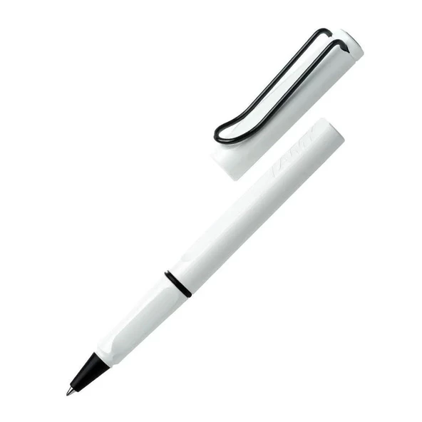 Lamy Roller Kalem Safari Siyah Renk Klips Beyaz Roller Kalem - 2