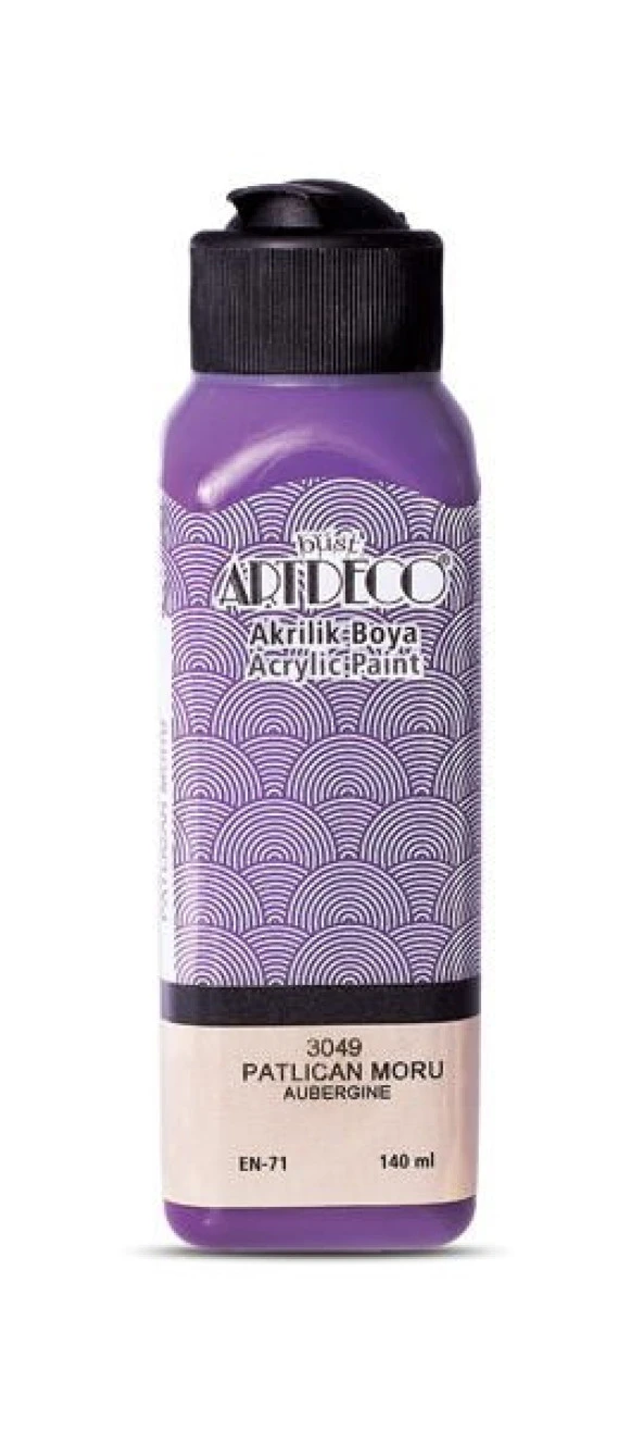 Artdeco Akrilik Boya 140 ml. 3049 PATLICAN MORU