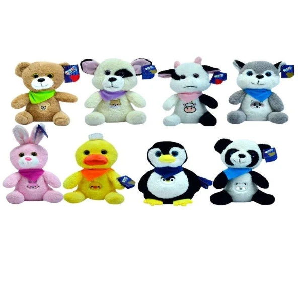 Halley Oyuncak Peluş Hayvanlar 25 Cm Peluş (Karışık Model 1 Adet)