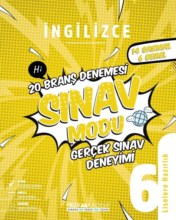 Pruva Akademi 6. Sınıf İngilizce Sınav Modu Deneme Sınavı 2023