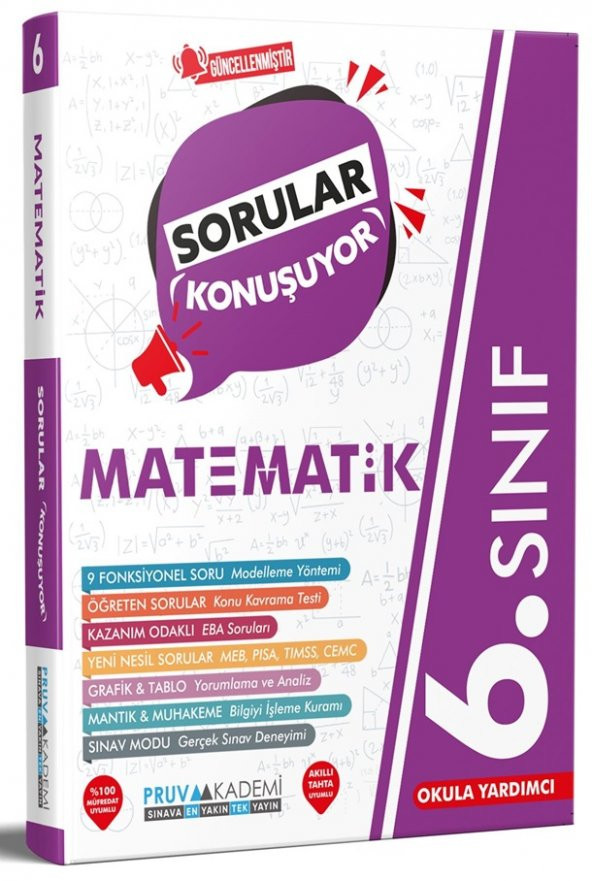 Pruva Akademi 6. Sınıf Matematik Sorular Konuşuyor 2023