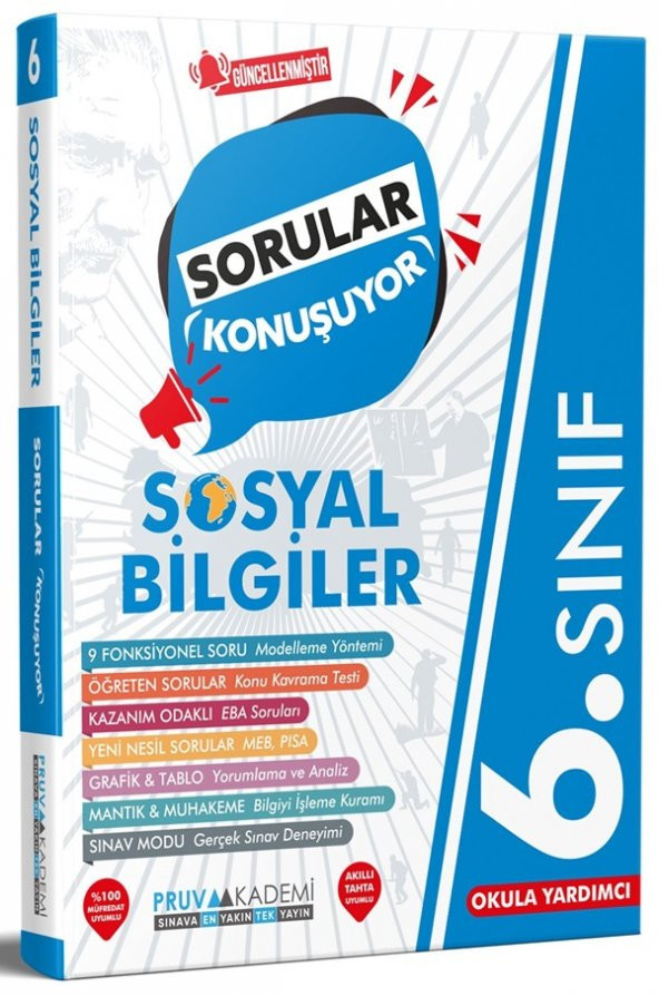 Pruva Akademi 6. Sınıf Sosyal Bilgiler Sorular Konuşuyor 2023