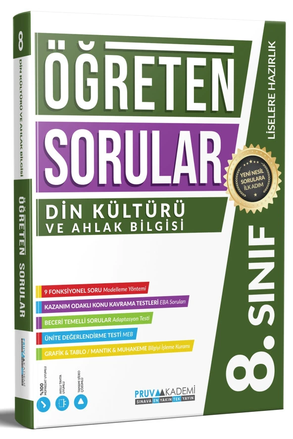 Pruva Akademi 8. Sınıf Din Kültürü Öğreten Sorular 2023 ürün görseli