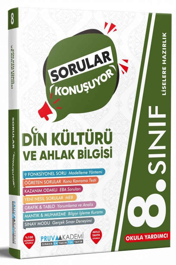 Pruva Akademi 8. Sınıf Lgs Din Kültürü Sorular Konuşuyor Bankası 2023