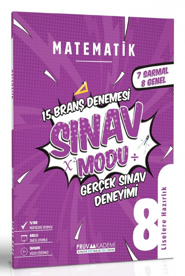 Pruva Akademi 8. Sınıf Lgs Matematik Sınav Modu Deneme Sınavı 2023 - 1