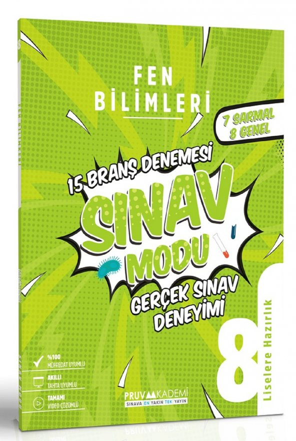 Pruva Akademi 8. Sınıf Lgs Fen Bilimleri Sınav Modu Deneme Sınavı 2023