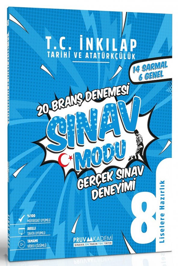 Pruva Akademi 8. Sınıf Lgs İnkılap Tarihi Sınav Modu Deneme Sınavı 2023 ürün görseli