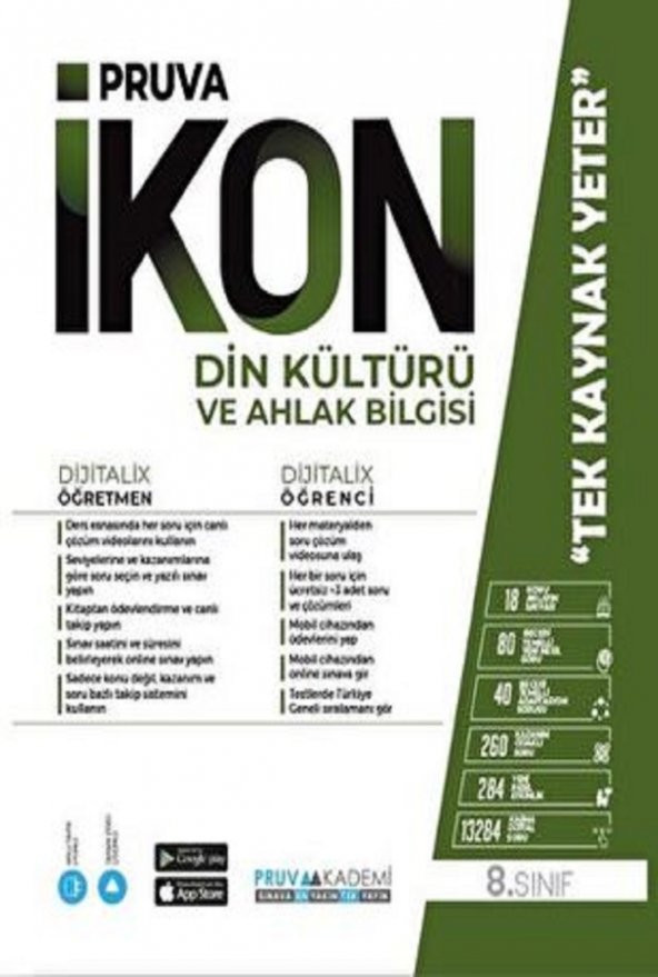 Pruva Akademi 8. Sınıf Din Kültürü İkon Akıllı Defter 2023 - 1