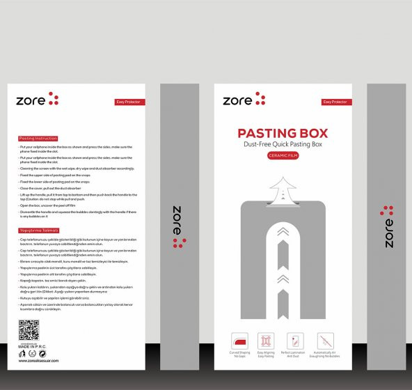 Huawei P30 Pro Kolay Uygulama Aparatlı Easy Body Ekran Koruyucu Şeffaf - Resim 3