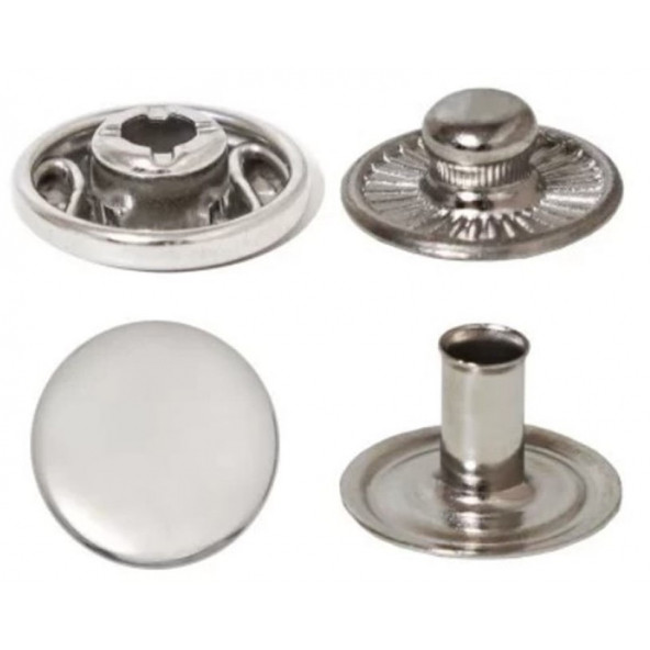 54 Sistem Prinç Çıtçıt - 12,5mm  (Free Nikel) 10 adet