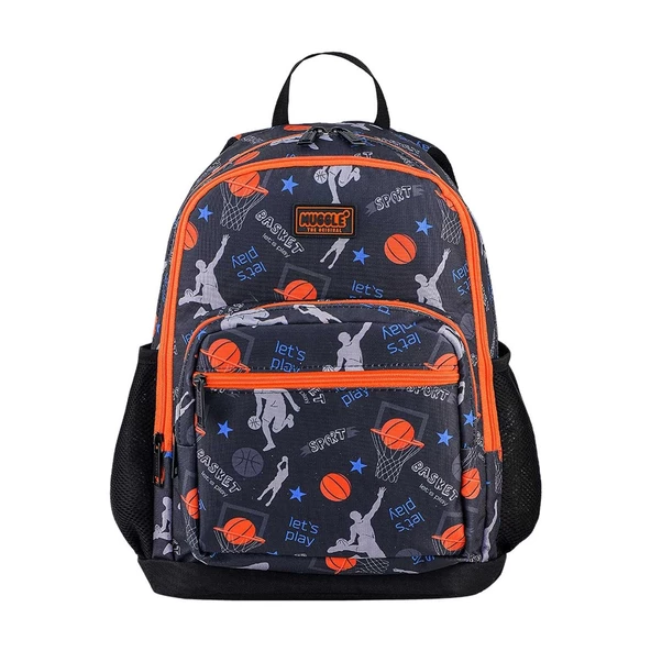 Muggle Okul Çantası Basketboll Siyah Erkek Çocuk İlkokul Çantası