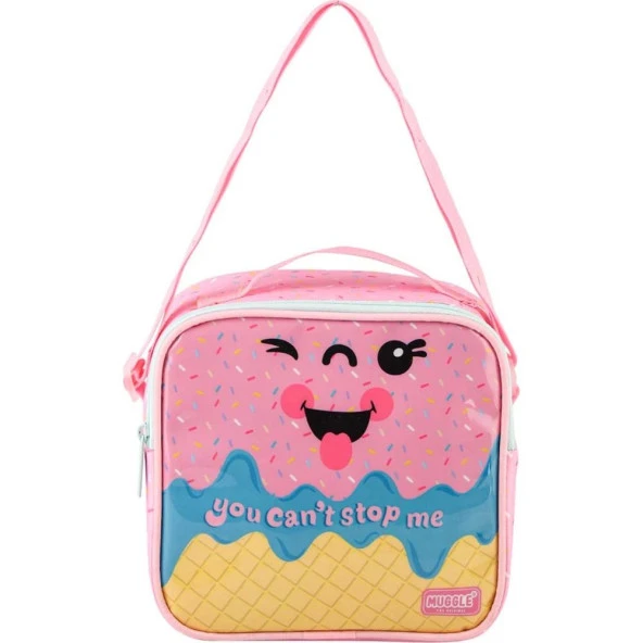 Muggle Beslenme Çantası Pink İce Cream Pembe Kız Çocuk Beslenme Çantası