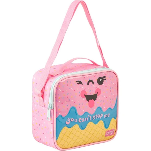 Muggle Beslenme Çantası Pink İce Cream Pembe Kız Çocuk Beslenme Çantası - Resim 2