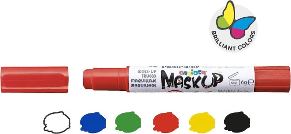 Carioca Mask Up Yüz Boyası Party 6 Renk 6 Gram - 2