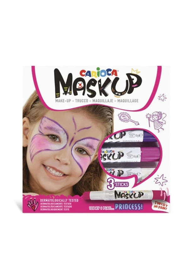 Carioca Mask Up Yüz Boyasi Prenses 6 Gram 3 Renk ürün görseli