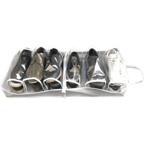 T.Concept Bölmeli Taşınabilir Ayakkabı Düzenleyici Hurç 35x40 Cm - Resim 2