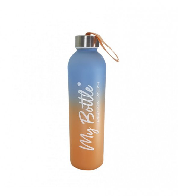 Renkli 750 ml Motivasyon Cam Su Matarası HK2707 - 6
