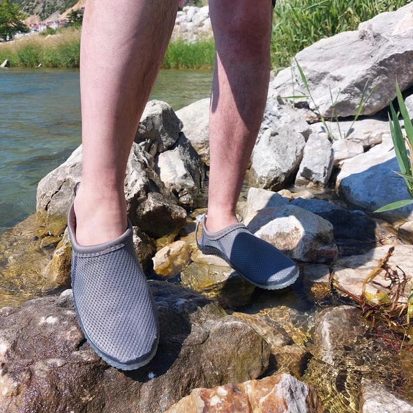 Serabien MG Gri Kaydırmaz Taban Havuz Deniz Sörf Ayakkabısı - 3