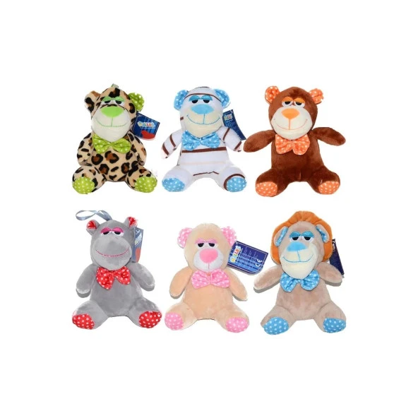 Halley Oyuncak Peluş Yorgun Hayvanlar 26 Cm (Karışık Model 1 Adet)