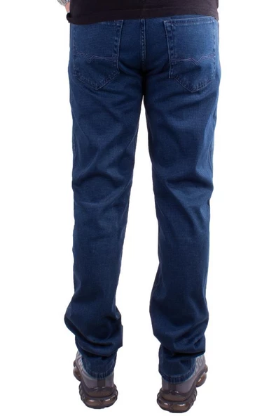 Twister Vegas 132-271 Mavi Yüksek Bel Rahat Paça Erkek Jeans Pantolon - 4
