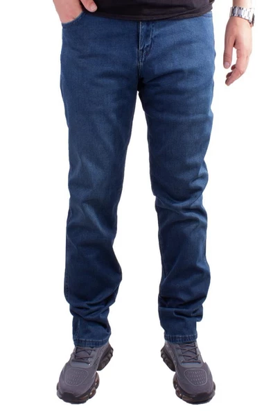 Twister Vegas 132-271 Mavi Yüksek Bel Rahat Paça Erkek Jeans Pantolon - 2