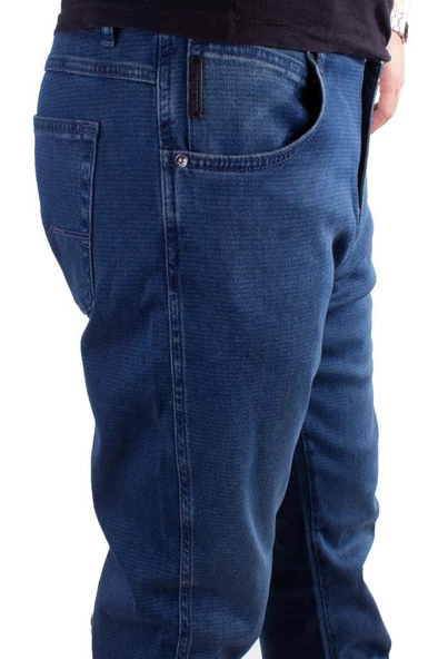 Twister Vegas 132-271 Mavi Yüksek Bel Rahat Paça Erkek Jeans Pantolon - 3