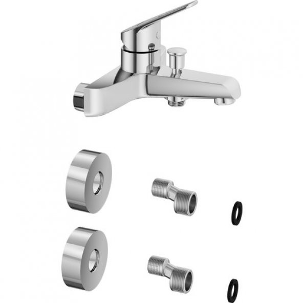 Artema VitrA Serenity A42913 Banyo Bataryası, Krom - 3