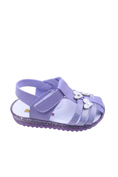 Papuç Sepeti Arzen-2879 Kız Bebek Ortopedik Sandalet Ayakkabı - Resim 11