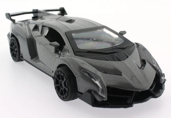 Çek Bırak Gri Metal Spor Araba Sl6607B - 3