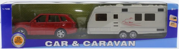 Kırmızı Metal Araçlı Karavan Mk1021