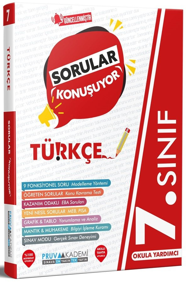 Pruva Akademi 7. Sınıf Türkçe Sorular Konuşuyor 2023