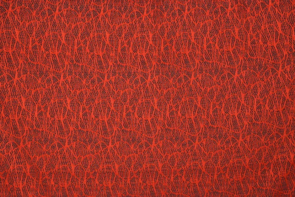 ÖRÜMCEK TÜL MODEL KIRMIZI RENK TEK KANAT Hazır dikilmiş Pileli Fon Perde 300*260 cm - Resim 3