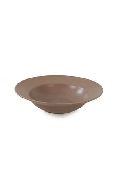 Keramika Delta Mat Açık Taupe  Makarna Tabağı 26 Cm - 958 - 3