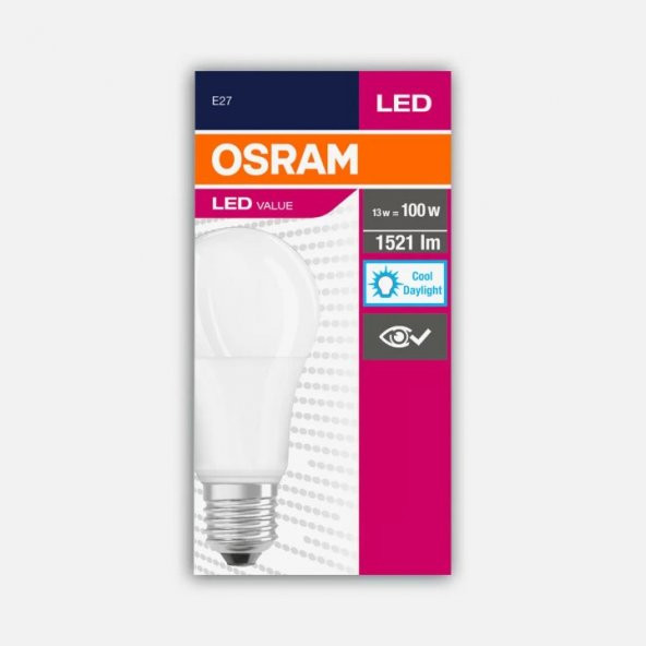 Osram 13 W Beyaz Klasik E27 Duy Led Ampul 5 Adet