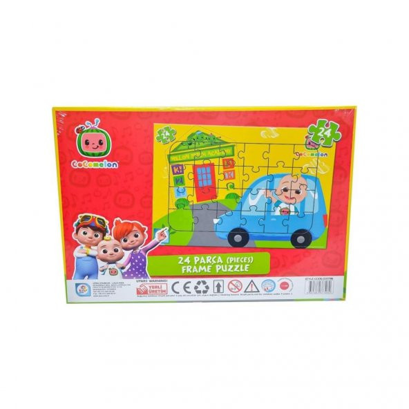 Laço Kids Cocomelon 24 Parça Frame Puzzle Seyahat CO7796 Cocomelon Çocuk Puzzle - 2