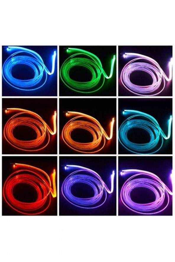 Araç Içi Atmosfer Ambiyans Led Neon Rgb App Kontrollü 5 Parça - 3