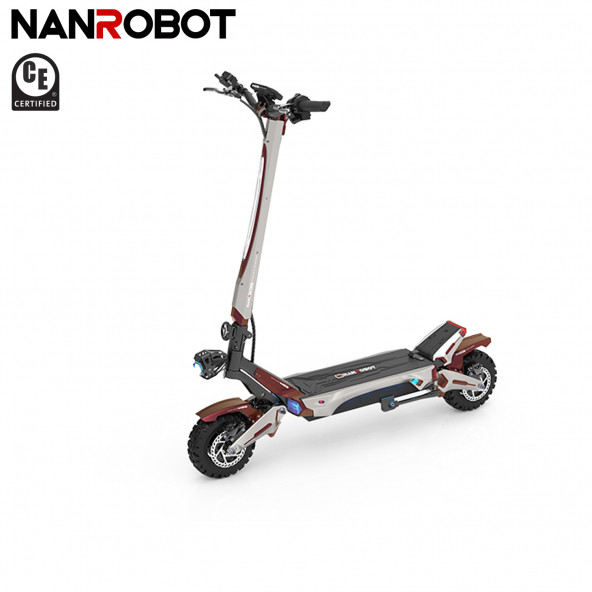 Nanrobot N6 Elektrikli Scooter Gümüş&Kırmızı Renk - 5